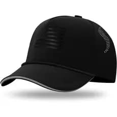 Boné Trucker BROMZ para Crianças e Jovens com Bandeira Americana, Bonés Snapback Impermeáveis e de Secagem Rápida, Boné