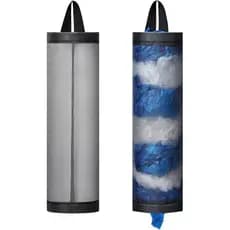 Bag Holder for Plastic Bags, 2 Pcs Polyester Grocery Bag Holder Plastic Dispenser Foldable Breathable Washable Hanging M