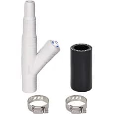 Dishwasher Drain Hose Adapter, RO Drain Line adapter，Garbage Disposal Adapter with 1/4-inch Quick Connect Fitting and 7/
