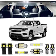 Kit de Luzes LED Internas Brancas de 13 Peças para Chevrolet Colorado/GMC Canyon 2015 2016 2017 2018 2019 2020 2021 Paco