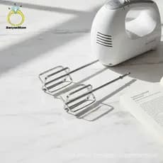 Acessórios universais para batedeiras em aço inoxidável, adequados para batedeiras manuais e elétricas, conjunto de ferr
