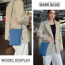 [Novo estilo jeans bolsa para celular feminina leve nicho combinado] camada única requintada simples fresca escola indis