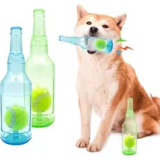 Aerbee 2 Peças de Brinquedos para Cães em Forma de Garrafa de Água, Brinquedos Interessantes que Fazem Barulho, Brinqued
