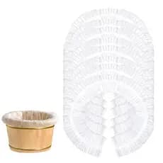 25 Peças de Forros Transparentes Descartáveis para Pedicure, Forros Descartáveis para Banheira de Pés, Sacos de Banho Po
