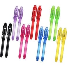 Caneta de Tinta Invisível SCStyle, 14 peças, Caneta Espiã para Crianças, para Escrever Mensagens Secretas, Presente para