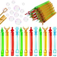 40 Peças de Varinhas de Bolhas Decorativas para o Ano Novo Chinês 2026, Mini Varinhas de Bolhas em Forma de Coração, Lem