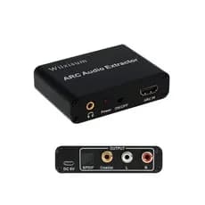 Extrator de Áudio HDMI ARC, Conversor/Adaptador de ARC para RCA+Óptico+3.5mm+Coaxial, Adequado para Conectar HDMI ARC de