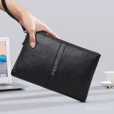 Bolsa de mão Paul 2024 em couro genuíno para homens, nova bolsa casual moderna em couro macio para homens.
