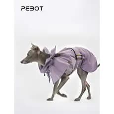 PEBOT Casaco Elegante para Cães, Novo Modelo Slim Fit com Gola Alta para Primavera e Outono, para Galgos e Whippets Pequ