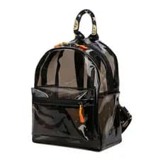 Mochila transparente moderna e nova, mochila de PVC resistente à água, bolsa de viagem de verão para meninas, pequena mo