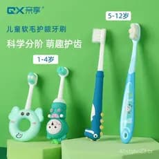 Escova de dentes infantil para idades de 0 a 1-2-3 anos até 5-12 anos e mais, escova de dentes especial com cerdas macia