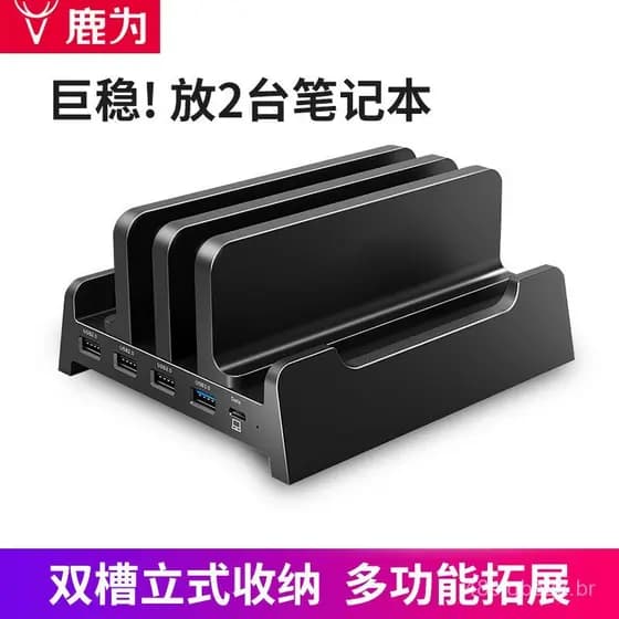 Suporte vertical para laptop, suporte para tablet iPad, suporte vertical de mesa para laptops de jogos, estação de acopl
