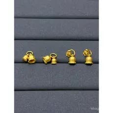 Pingente de lírio-do-vale em prata antiga s925 banhado a ouro, acessórios de lótus unidos, pulseira DIY, colar de corda
