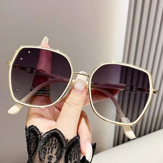Óculos de sol feminino polarizado Anti-ultravioleta 2024 óculos de sol feminino protetor solar rosto grande mais magro o