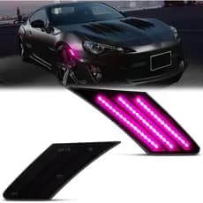 Luz de Sinalização Lateral LED POPMOTORZ para Para-lama Dianteiro Compatível com Subaru BRZ Scion FRS T-oyota FT86 2013-