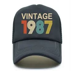 Boné Rocker Masculino 1978, Presente Retro para 40º Aniversário, Bonés de Beisebol Pretos, Bonés Rocker Estilosos