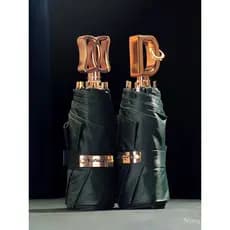 Guarda-chuva DanMunier de Metal com Proteção Solar para Meninas, Dupla Função para Sol e Chuva, Elegante, Compacto e Por