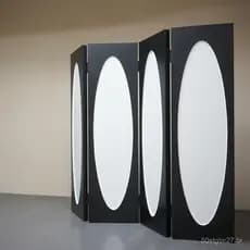 Divisória dobrável de design original para hall de entrada, sala de estar e sala de jantar, arte moderna minimalista em
