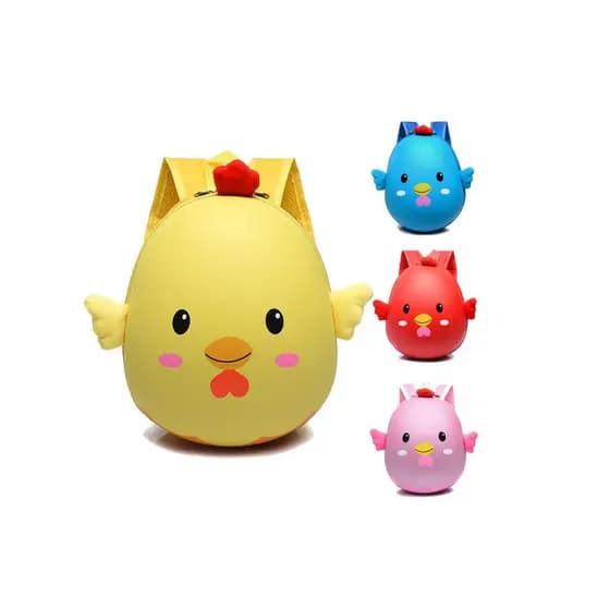 Mochila infantil de desenho animado para meninos, mochila fofa de patinho para meninas, bolsa infantil para a volta às a
