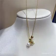 Colar com pingente de ano do coelho em prata esterlina S925, ouro, pérola e jade, feito à mão, acessório de joalheria ar