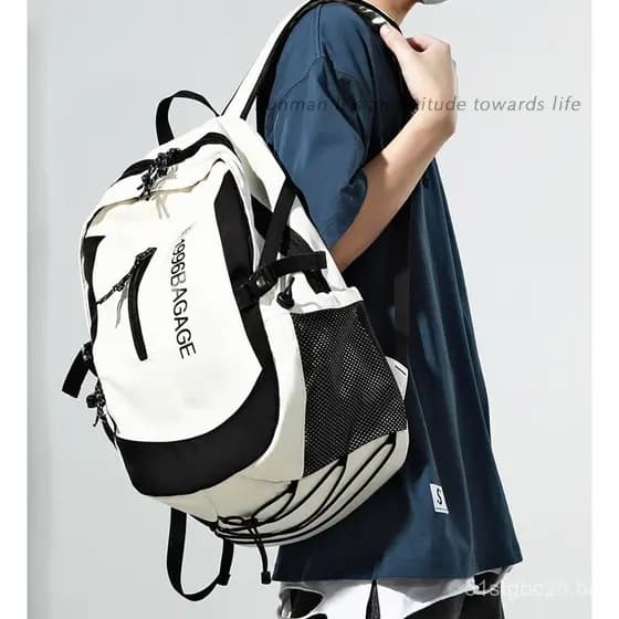 Mochila masculina moderna, bolsa de viagem casual, mochila esportiva de grande capacidade para uso diário, mochila escol
