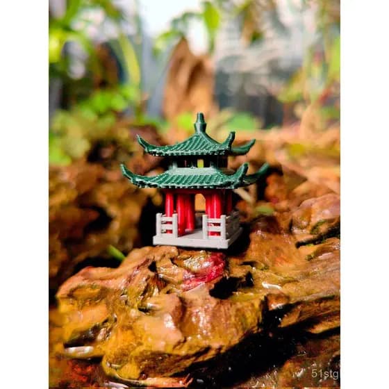 Micro-paisagem de bonsai, rochedos artificiais, tanque aquático e terrestre, decoração de aquário, pequenos ornamentos,