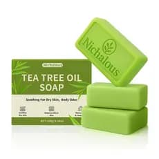 Conjunto de 3 peças de óleo de tea tree, óleo calmante de tea tree, contém óleo de tea tree e óleo de coco. 0MSI