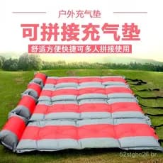 Colchão inflável individual, 5 cm de espessura, à prova de umidade, colchão de ar para barraca de camping, colchão de ca