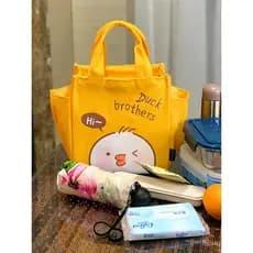 Bolsa Youmu com suporte para copo de água, bolsa térmica portátil para trabalhadores de escritório, bolsa de almoço de g
