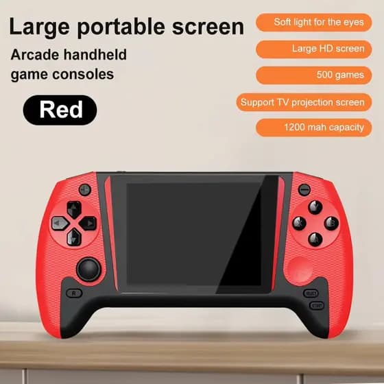 X9 Console De Jogos Portátil Tela LCD De 3.5 Polegadas Retro Videogame Embutido 500 1200mAh Jogador De Jogo