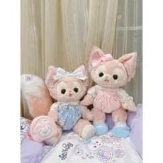 [Pon and Zi] Macacão Azul e Rosa para Coelhos, Roupas para Bonecas LinaBell, StellaLou e Lina Bear de Tamanho Médio