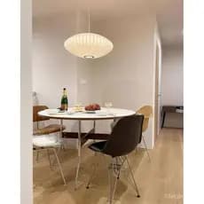 Mesa de jantar Vision Lab estilo coreano Eames, em aço inoxidável, para sala de estar, escritório, uso doméstico, mesa r