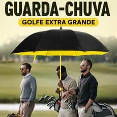 Guarda-Chuva Grande Automático Reforçado Fibra de Vidro Resistente à Tempestade Vento Forte