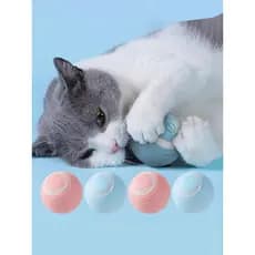 Bola Interativa Elétrica para Gatos Recarregável USB Giratória Automática Brinquedo Inteligente Pet