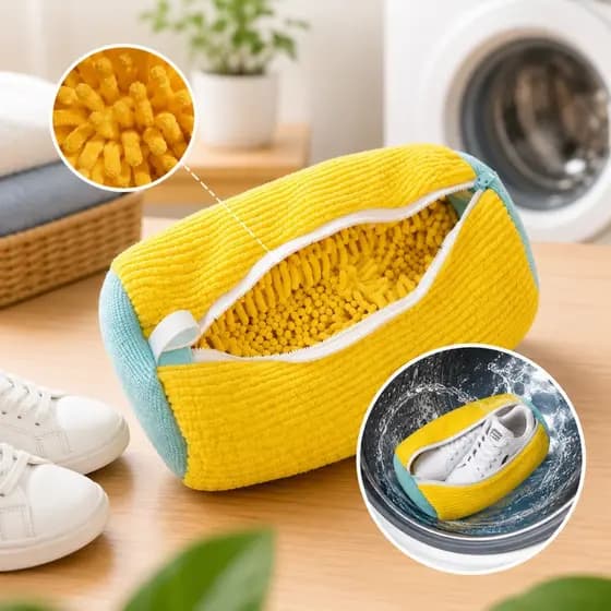 Saco para Lavagem de Calçados em Malha Anti-Deformação para Lavanderia