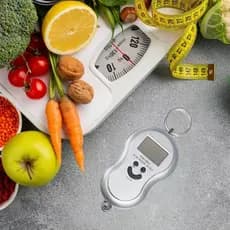 Balança Digital de Gancho 50kg Portátil para Mala Pesca Cozinha Bagagem LCD
