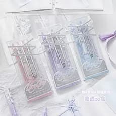 4 pçs/set cinta de balé gel caneta imprensa preto 0.5mm gel caneta conjunto caneta esferográfica tinta preta assinatura