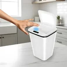 Lixeira Inteligente Com Sensor Automática Banheiro Lixeira Automática De 16 Litros Com Sensor Balde Lixo