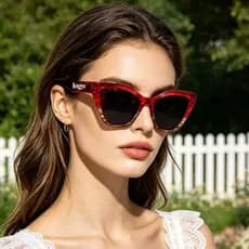 Óculos de sol moda placa quadrada óculos de sol Anti-ultravioleta Retro senhoras