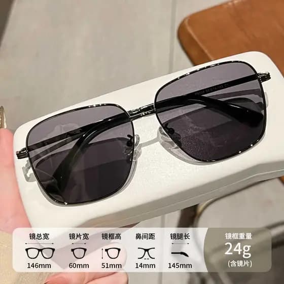 Óculos de sol masculinos de armação grande 2026 polarizados para dirigir óculos de sol de alta qualidade Anti-ultraviole