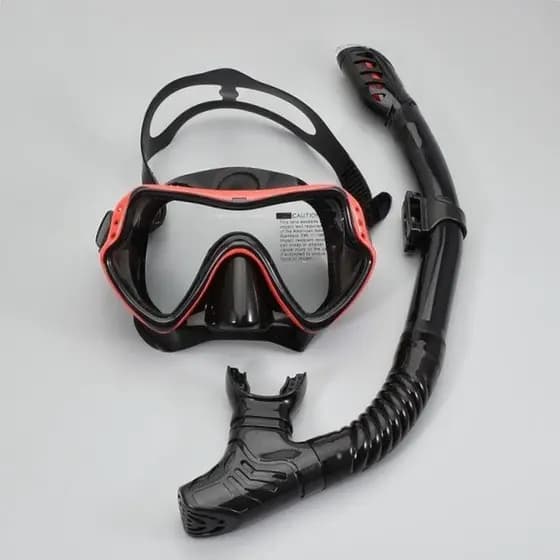 Conjunto de máscara de mergulho profissional, óculos de saia de Silicone adulto equipamento antiespuma piscina VZG2