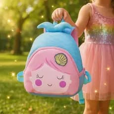 Mini Mochila Kids Sereia Infantil Colorida Escolar Passeio Compacta