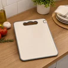 Tábua Corte 36cm Compacta Resistente Bege Cozinha Alimentos Prático