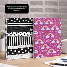 Caderno Universitário Espiral 20 Matérias com 240 Folhas