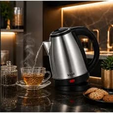 Chaleira Eletrica Inox 1800ml Rapida Potente 1000wSistema Desligamento Automatico 127v-220V cafe chá