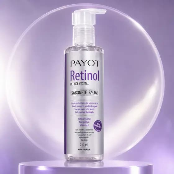 Sabonete Facial Líquido Payot Retinol Vegetal Skin Care 210ml