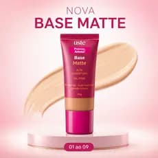 Base Matte Uste Lançamento Maquiagem Alta Cobertura