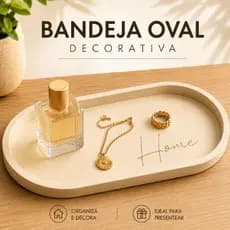 Bandeja Decorativa Porta Perfumes e Jóias
