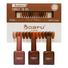 Esmalte Em Gel Coleção Tons De Marrom Dafu Unhas Gel UV LED