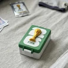 Caixinha Porta Figurinhas da Copa Do Mundo 2026 Caixinha Organizadora Cores Torcida